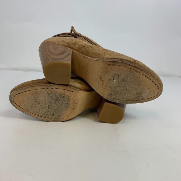 Rag & Bone Women's Harrow‎ Stacked Heel Ankle Bootie Boots Suede Taupe SZ 39/9 - Picture 14 of 14